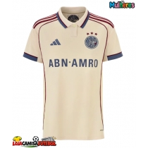 Camisa de Futebol Ajax Equipamento Alternativo Mulheres 2025-26 Manga Curta